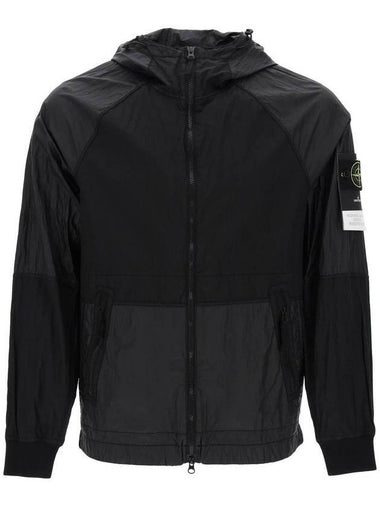 Nylon Metal Windbreaker Navy - STONE ISLAND - BALAAN 1