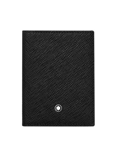 Sartorial 4CC Bifold Leather Card Wallet Black - MONTBLANC - BALAAN 1