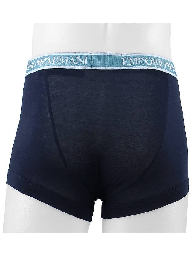 Men's Boxer Trunk Briefs 3 Pack Navy - EMPORIO ARMANI - BALAAN 5