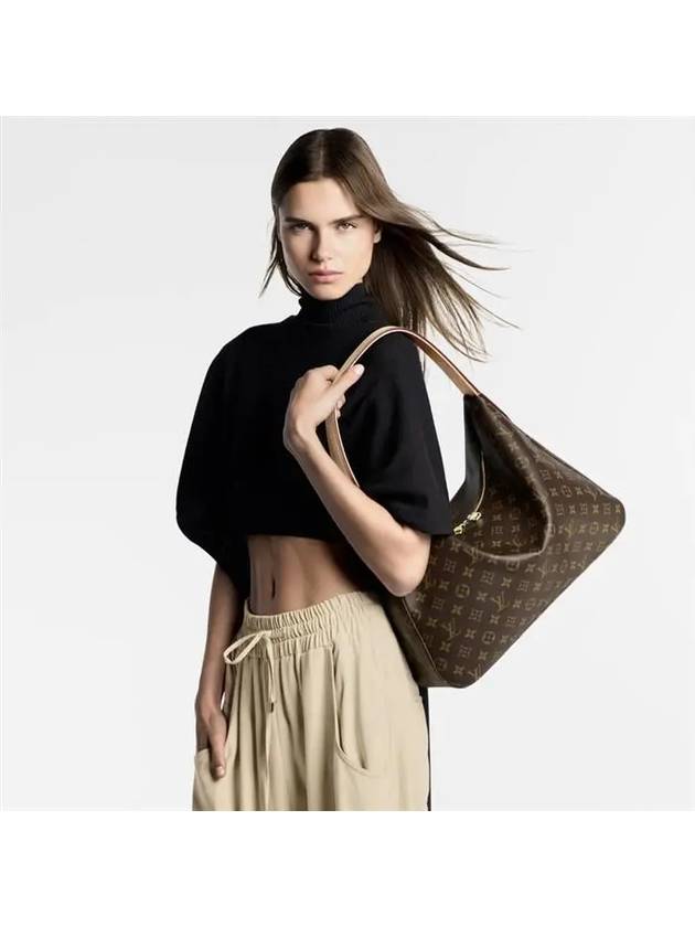 Slouchy MM Monogram Shoulder Bag Brown - LOUIS VUITTON - BALAAN 5