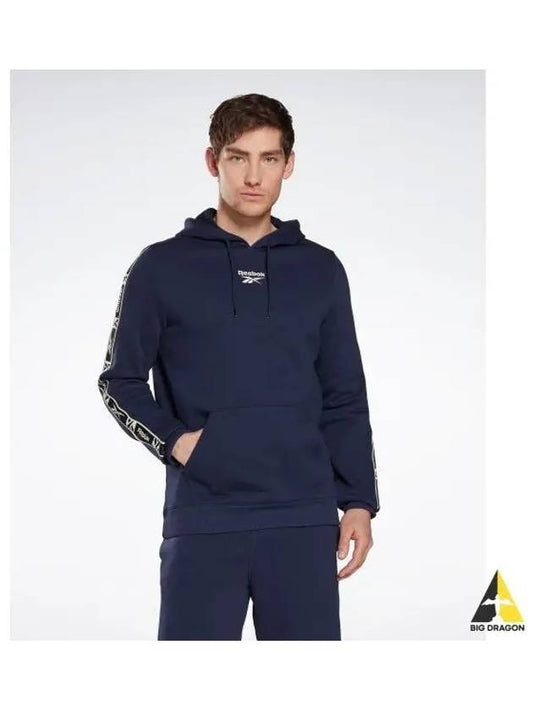 RI Tape OTH Hoodie Navy HJ7841 - REEBOK - BALAAN 1