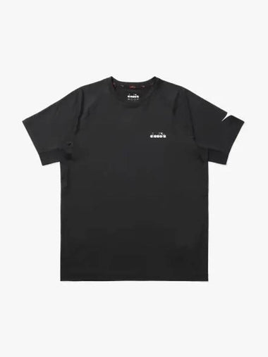 Diadora Bassbone Performance Short Sleeve T Shirt BLACK - DIADORA - BALAAN 1