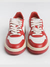 Women's Medalist Bi-Color Low-Top Sneakers Red - AUTRY - BALAAN 5