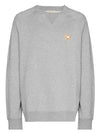 Chillax Fox Patch Classic Sweatshirt Grey Melange - MAISON KITSUNE - BALAAN 2