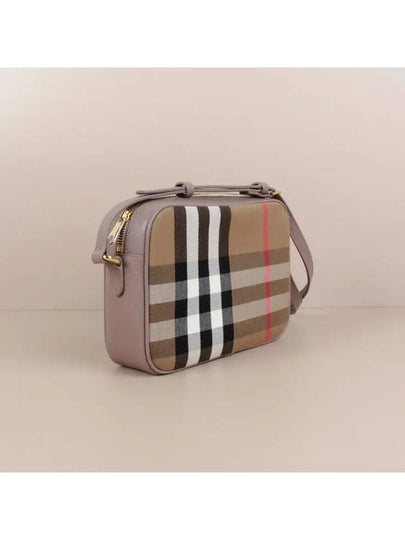 Check Large Camera Cross Bag Grey Mink - BURBERRY - BALAAN 2