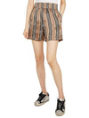 Icon Stripe Shorts Beige - BURBERRY - BALAAN.