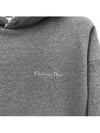 23FW logo overfit hooded sweatshirt 343J691A 870 - DIOR - BALAAN 5