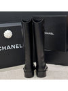 Logo Calfskin Long Boots Black - CHANEL - BALAAN 6