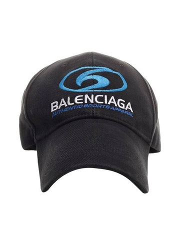 Embroided Logo Ball Cap Black - BALENCIAGA - BALAAN 1