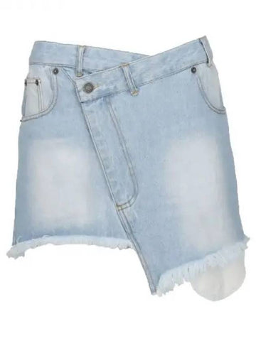 Egonlab bag logo patch wrap denim skirt 270239 - EGONLAB - BALAAN 1