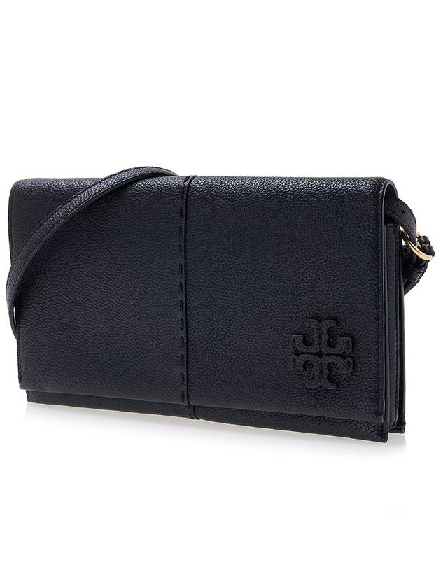 McGraw Leather Cross Bag Black - TORY BURCH - BALAAN 3