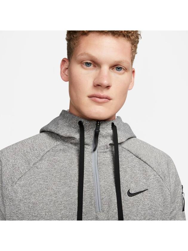 Golf Therma-Fit Fitness 1/4 Zip Hoodie Grey - NIKE - BALAAN 4