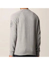 Geelong Wool Embroidery Crewneck Knit Top Light Grey - STONE ISLAND - BALAAN 5