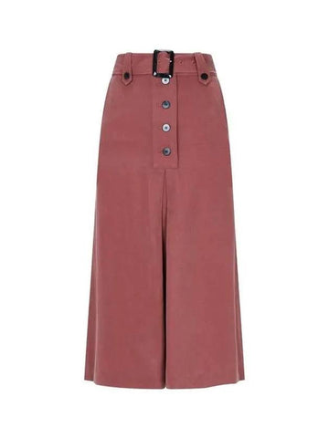 Women s Square Belt Lyocell Skirt Brick - PAUL SMITH - BALAAN 1