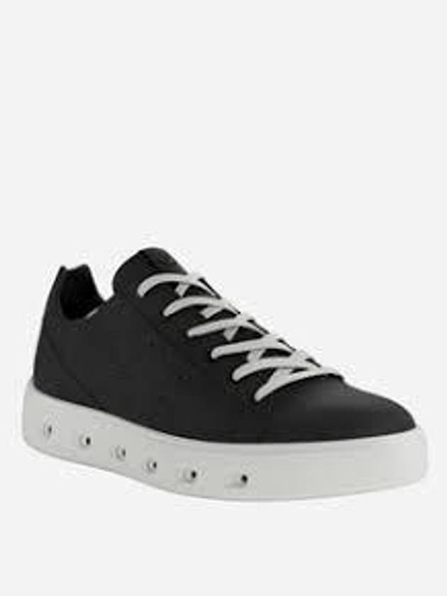 Women's Street 720 Leather Gore-Tex Low Top Sneakers Black - ECCO - BALAAN 2