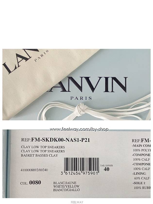 Mash Clay Sneakers FMSKDK00NAS1P21 10 - LANVIN - BALAAN 10