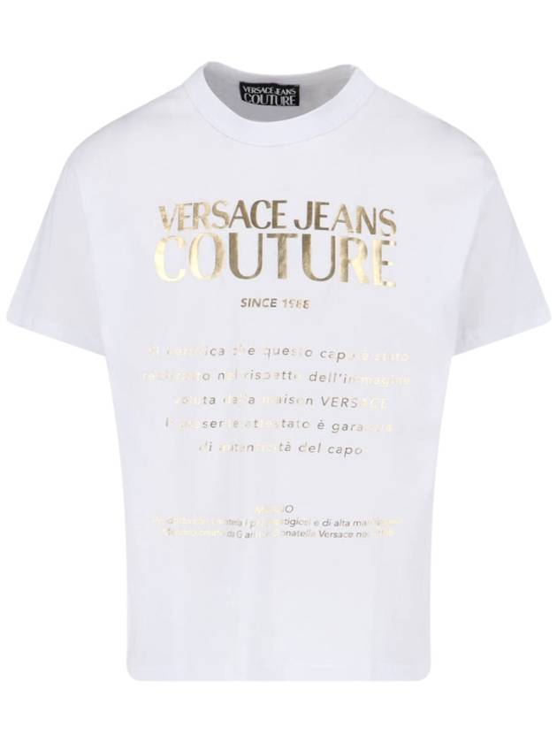 VERSACE JEANS COUTURE T-shirts and Polos White - VERSACE - BALAAN 1