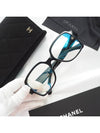 Eyewear CC Logo in Heart Square Eyeglasses Black - CHANEL - BALAAN 4