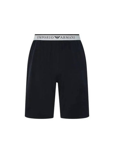 UNDERWEAR Men s Logo Banding Easy Lounge Shorts Black - EMPORIO ARMANI - BALAAN 1