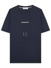 Micro Graphics One Print Short Sleeve T Shirt Navy - STONE ISLAND - BALAAN 2