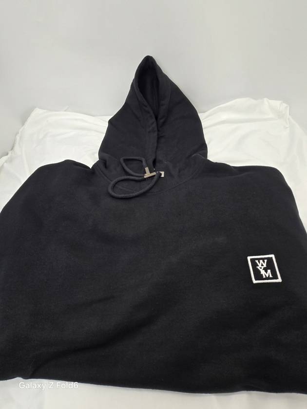 Back Logo Cotton Hoodie Black - WOOYOUNGMI - BALAAN 6