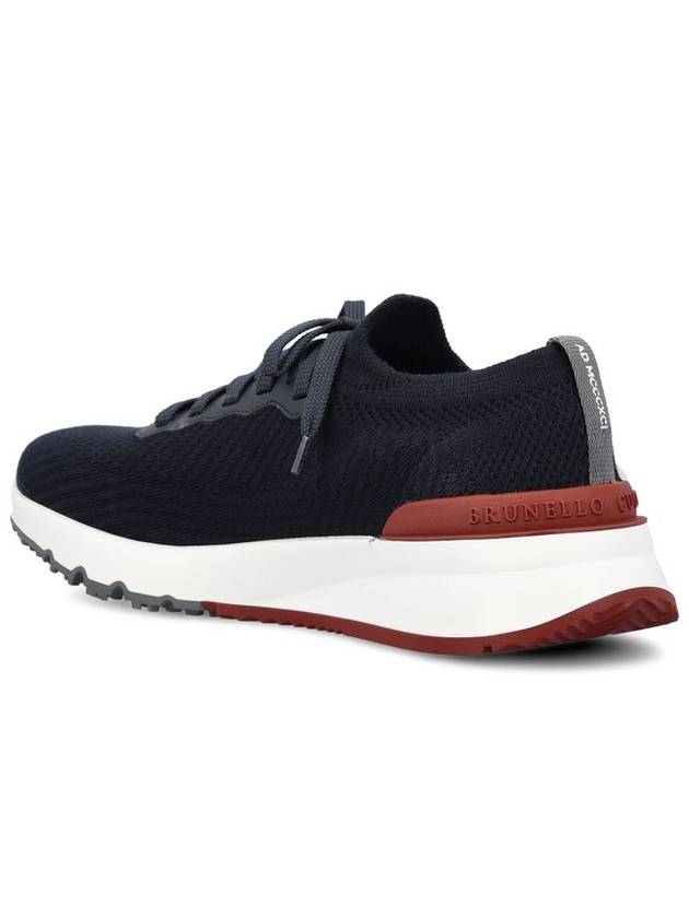 Knit Running Sneakers Navy - BRUNELLO CUCINELLI - BALAAN 4