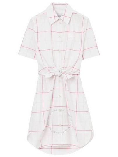 Posy Shirt Mini Dress 8072256 - BURBERRY - BALAAN 2