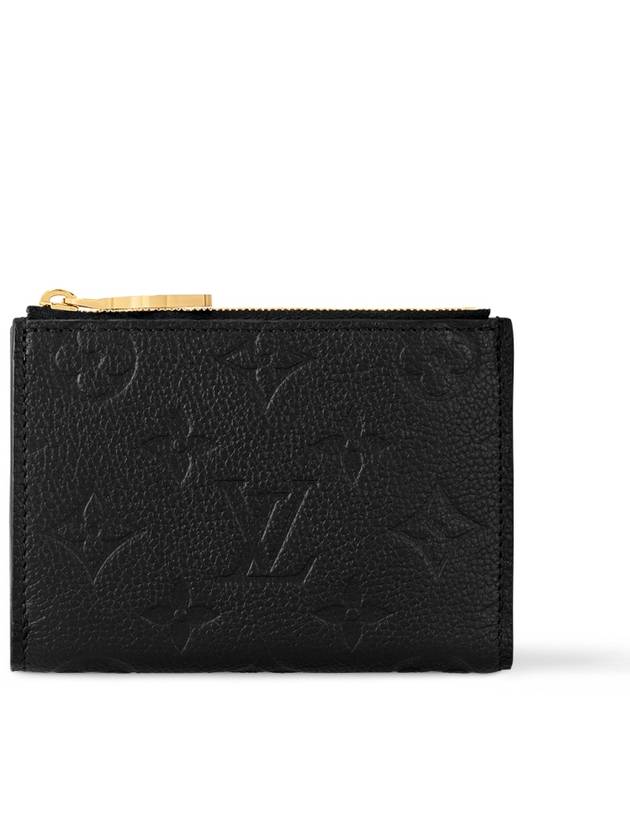 Lisa Monogram Zipper Leather Card Wallet Black - LOUIS VUITTON - BALAAN 3