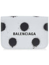 Spray Polka Dot Half Wallet White - BALENCIAGA - BALAAN 2