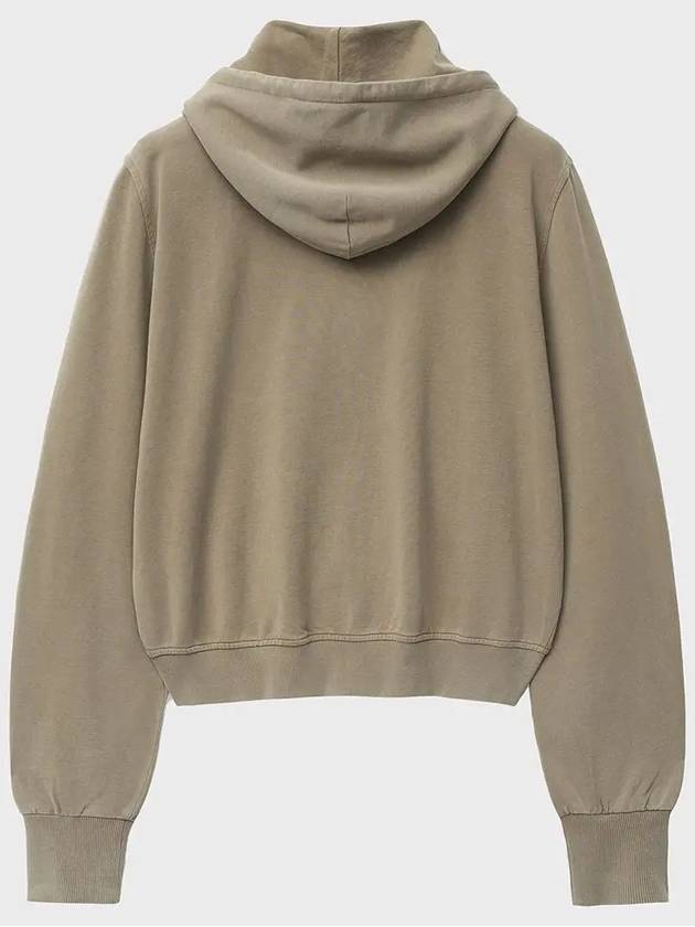 Overfit Pigment Zip-Up Hoodie Beige - NOIRER FOR WOMEN - BALAAN 5