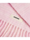 L’echarpe Carro Le Chouchou Jacquard Check Scarf Light Pink - JACQUEMUS - BALAAN 5