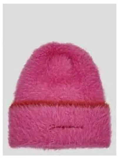 Le Bonnet Neve Fluffy Beanie Pink - JACQUEMUS - BALAAN 2