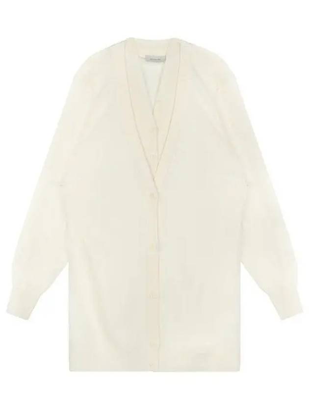 Layered V-Neck Cardigan Chalk - LEMAIRE - BALAAN 2