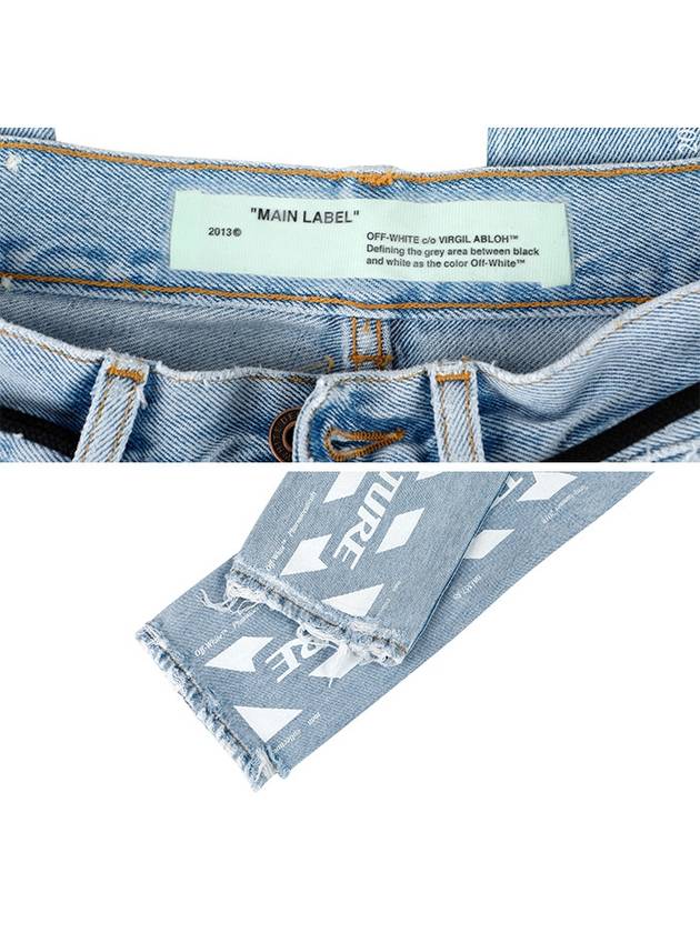 Distressed Slim Jeans Light Blue - OFF WHITE - BALAAN 7