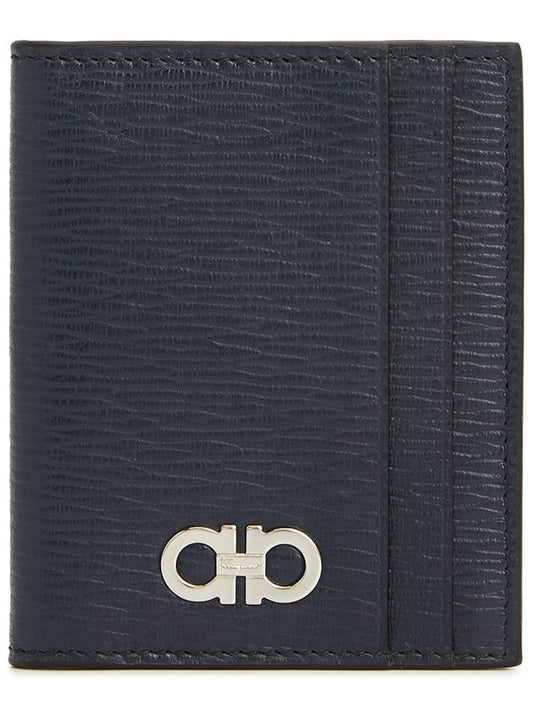 Gancini Card Wallet Ocean Blue - SALVATORE FERRAGAMO - BALAAN 2