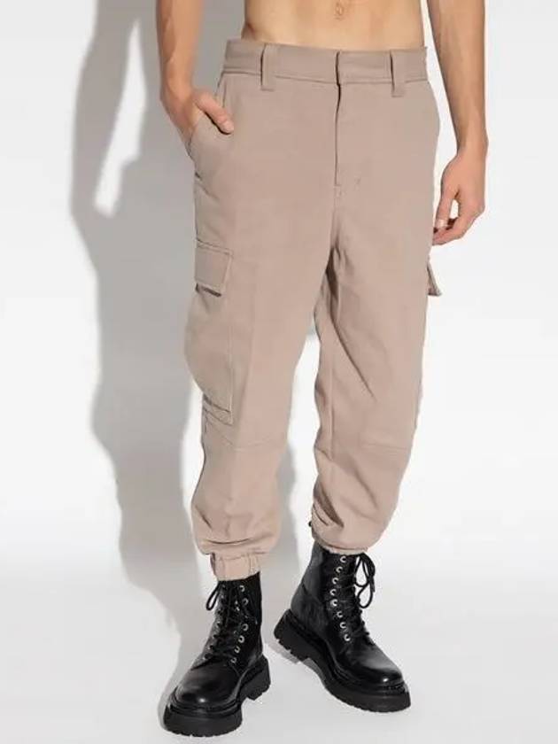 Banding Cargo Pocket Track Pants Beige - AMI - BALAAN 2