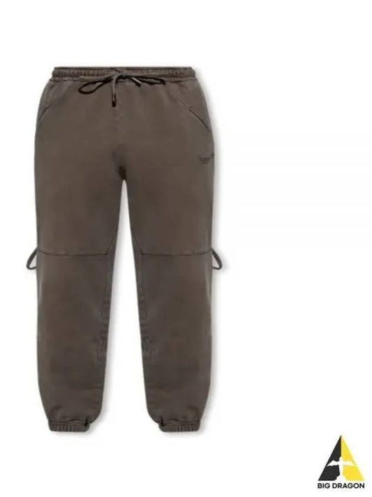 Camargue Clay Logo Cotton Jogging Pants Dark Brown - JACQUEMUS - BALAAN 2