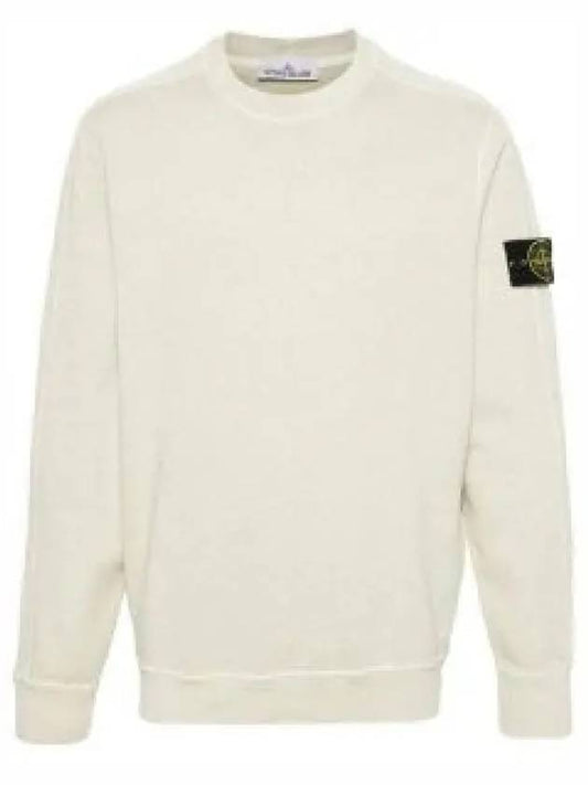 Logo Patch Crew Neck Sweatshirt Pistacchio - STONE ISLAND - BALAAN 2