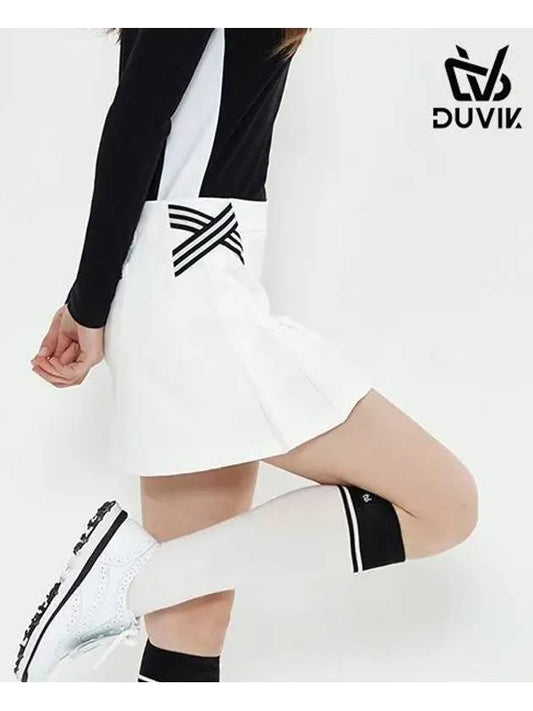 color matching tape pleated H-line culottes DC3WCU001BK - DUVIK - BALAAN 2