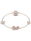 Swan Magnetic Closure Bracelet Pink Rose Gold - SWAROVSKI - BALAAN 3