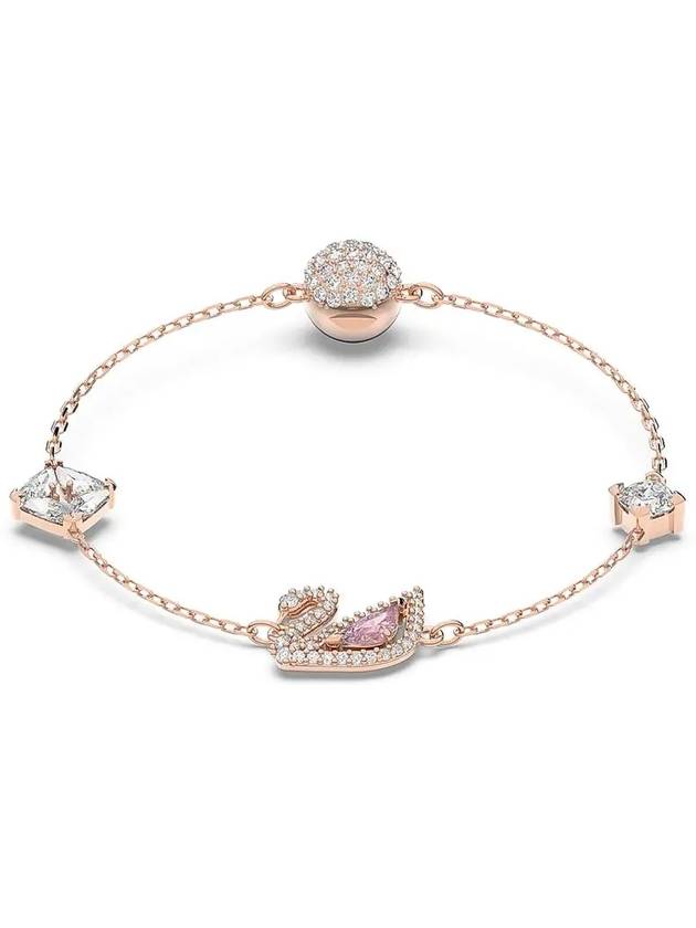 Swan Magnetic Closure Bracelet Pink Rose Gold - SWAROVSKI - BALAAN 3