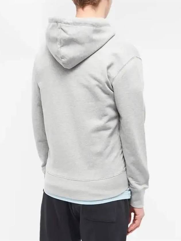 Chillax Fox Patch Hooded Zip Up Grey Melange - MAISON KITSUNE - BALAAN 4