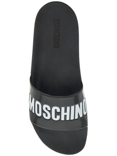 rubber slides with logo branding - MOSCHINO - BALAAN 2