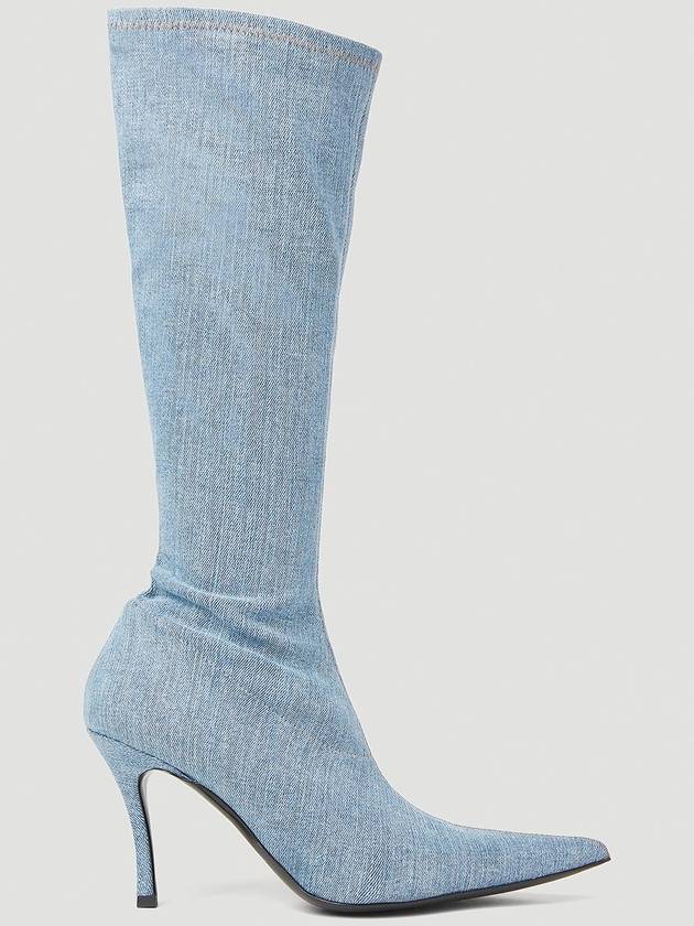 D Venus Stiletto Long Boots Light Blue - DIESEL - BALAAN 1