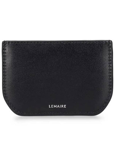 Calepin Shiny Box Leather Card Wallet Black - LEMAIRE - BALAAN 2