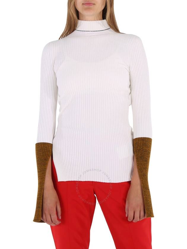 Women's Knit Turtleneck White - MONCLER - BALAAN 2