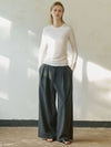 Banded wide pants 2 colors - WHEN WE WILL - BALAAN 4