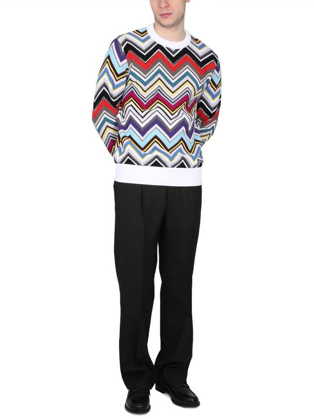 WOOL CREW NECK SWEATER - MISSONI - BALAAN 2