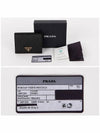 Gold Hardware Triangle Logo Saffiano Half Wallet Black - PRADA - BALAAN 7