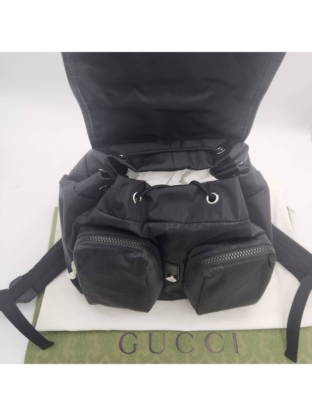 GG Pocket Nylon Backpack BLack - GUCCI - BALAAN 6